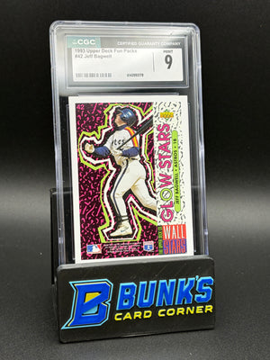 1993 Jeff Bagwell Upper Deck Fun Packs CGC 9