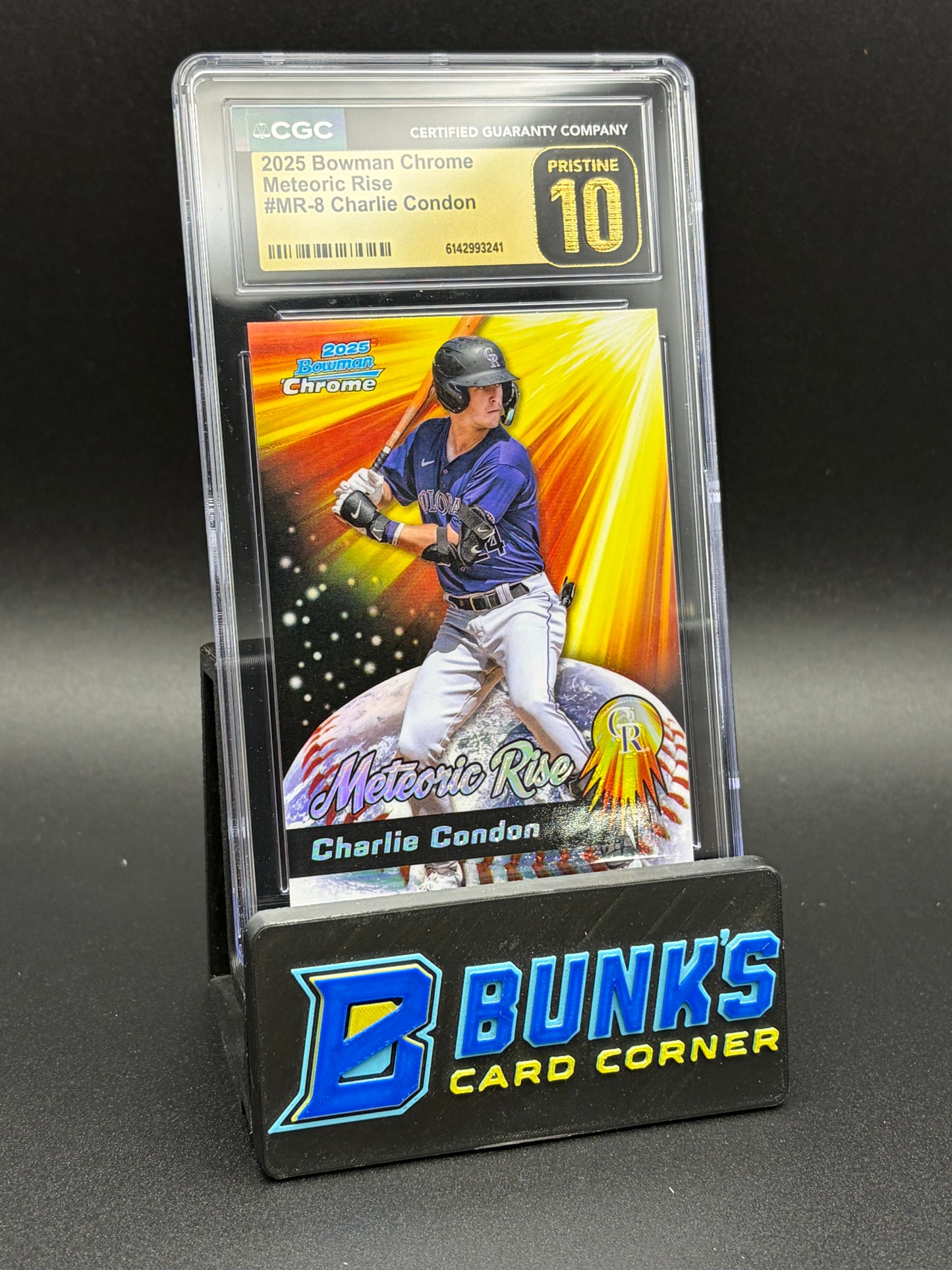 2025 Charlie Condon Meteoric Rise Bowman Chrome CGC Pristine 10