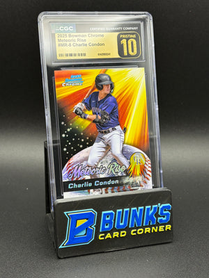 2025 Charlie Condon Meteoric Rise Bowman Chrome CGC Pristine 10