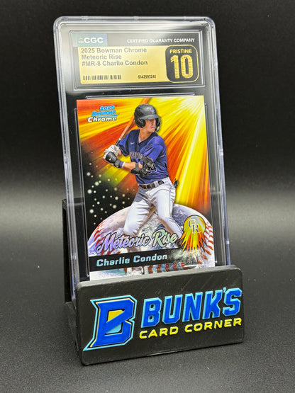 2025 Charlie Condon Meteoric Rise Bowman Chrome CGC Pristine 10
