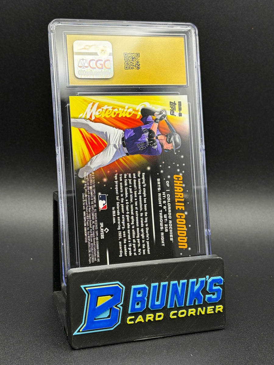 2025 Charlie Condon Meteoric Rise Bowman Chrome CGC Pristine 10