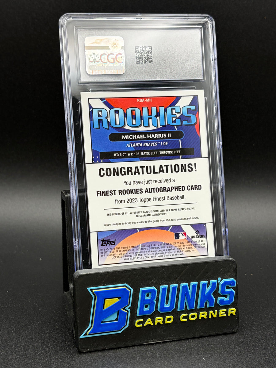 2023 Michael Harris II Rookies Design Auto Topps Finest CGC AU 10 RC