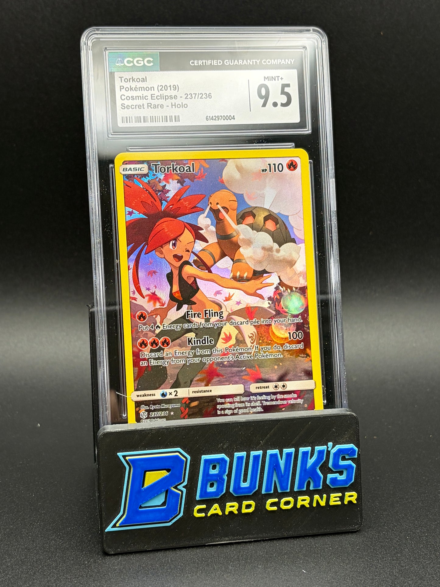 Torkoal Secret Rare Holo CGC 9.5