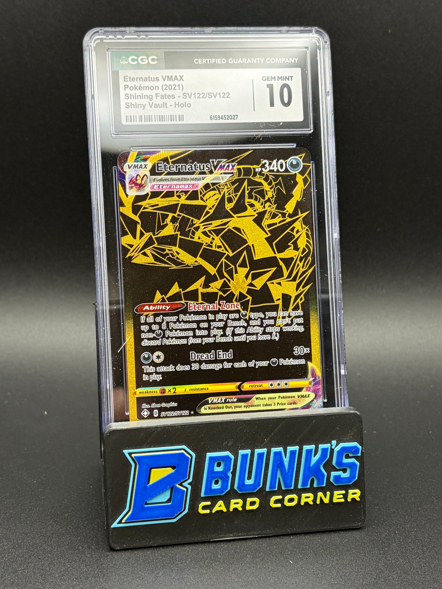 Eternatus VMAX Shiny Vault Holo CGC 10