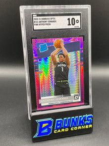2020-21 Anthony Edwards Pink Hyper Prizm SGC 10