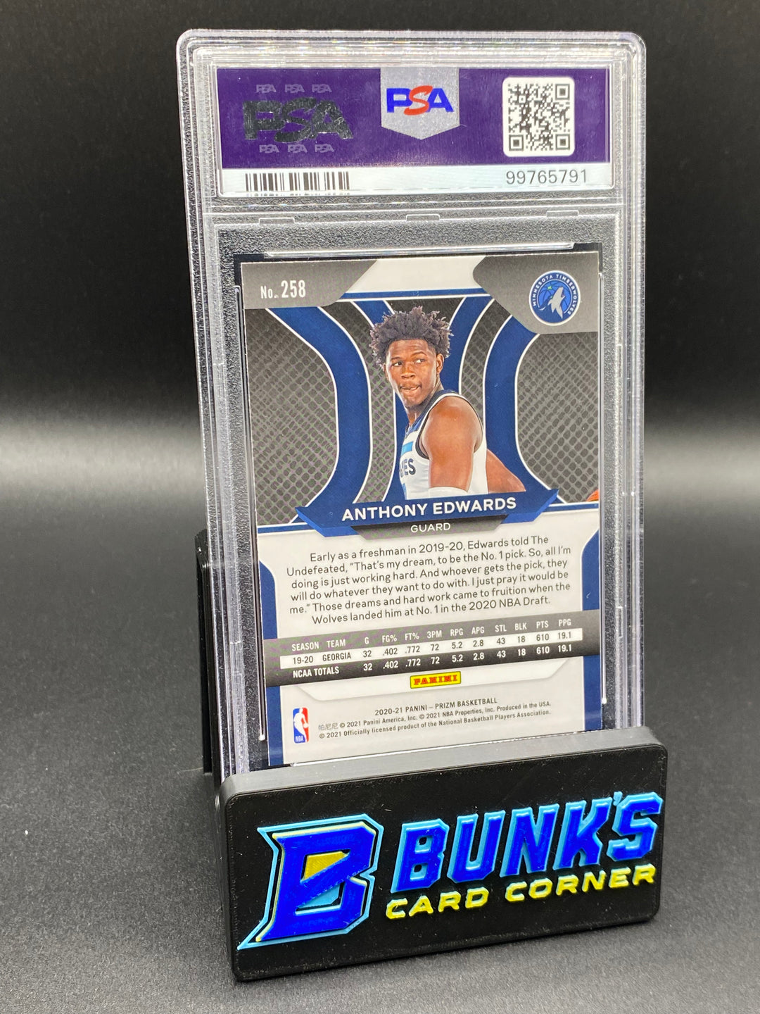 2020 Anthony Edwards PSA 9