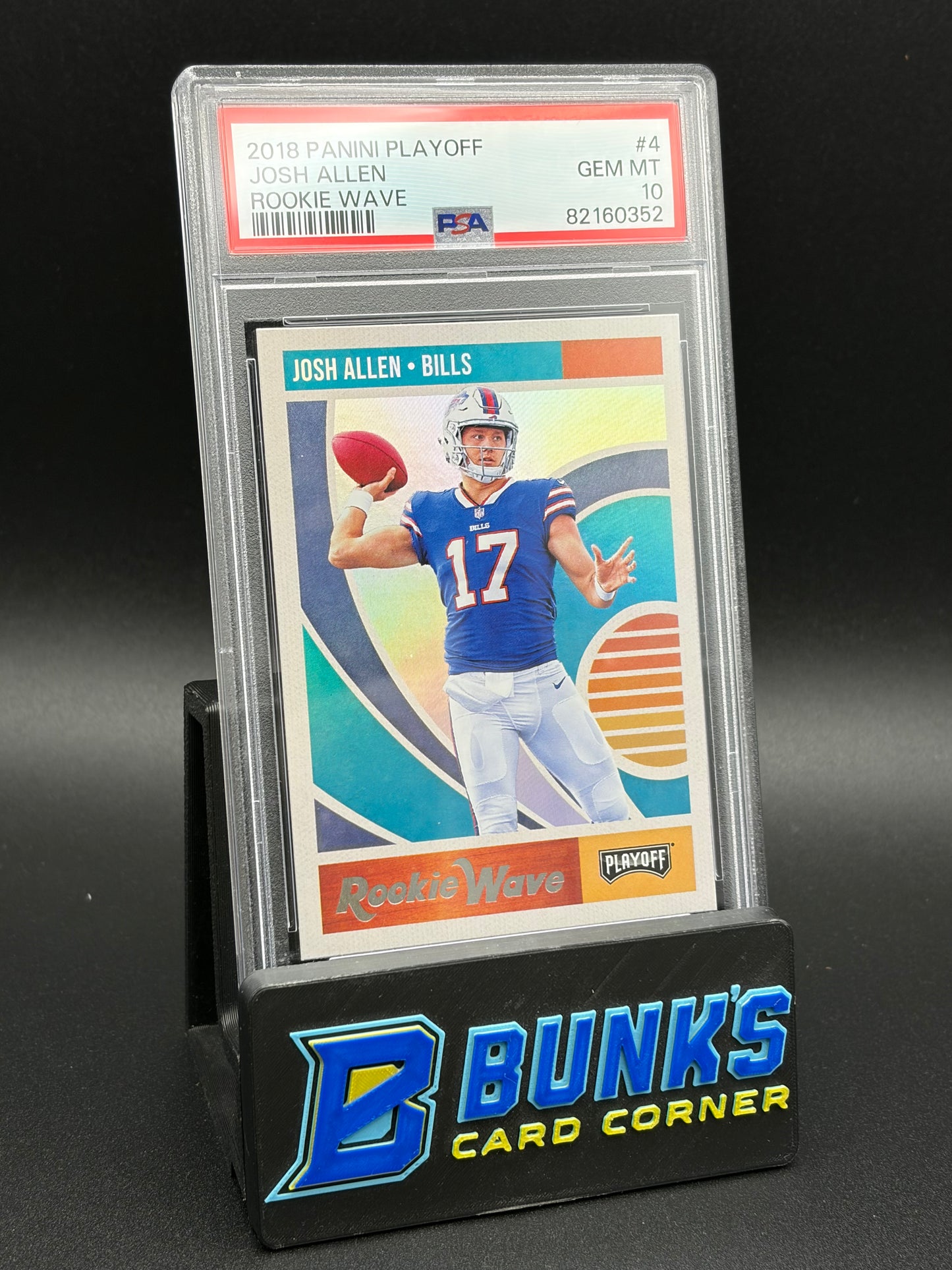 2018 Josh Allen Rookie Wave Panini Playoff PSA 10