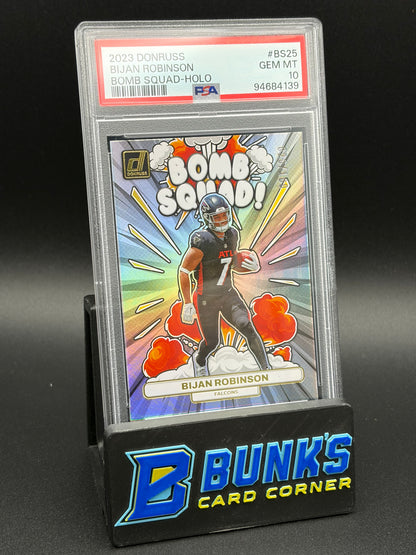 2023 Bijan Robinson Bomb Squad Holo PSA 10 20/100