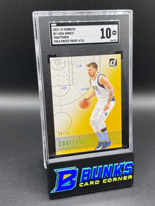 2022-23 Luka Doncic Craftsmen Gold Press Proof 4/10 SGC 10