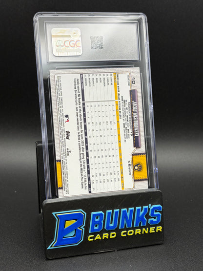 2026 Jacob Misiorowski Topps CGC 10 RC