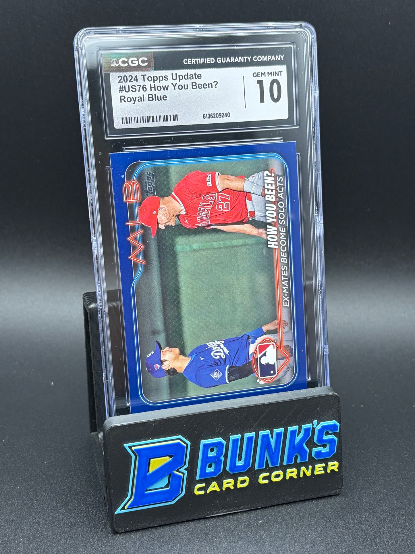 2024 Shohei Ohtani & Mike Trout "How You Been?" Royal Blue Topps Update CGC 10