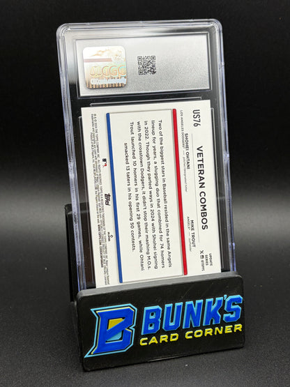 2024 Shohei Ohtani & Mike Trout "How You Been?" Royal Blue Topps Update CGC 10