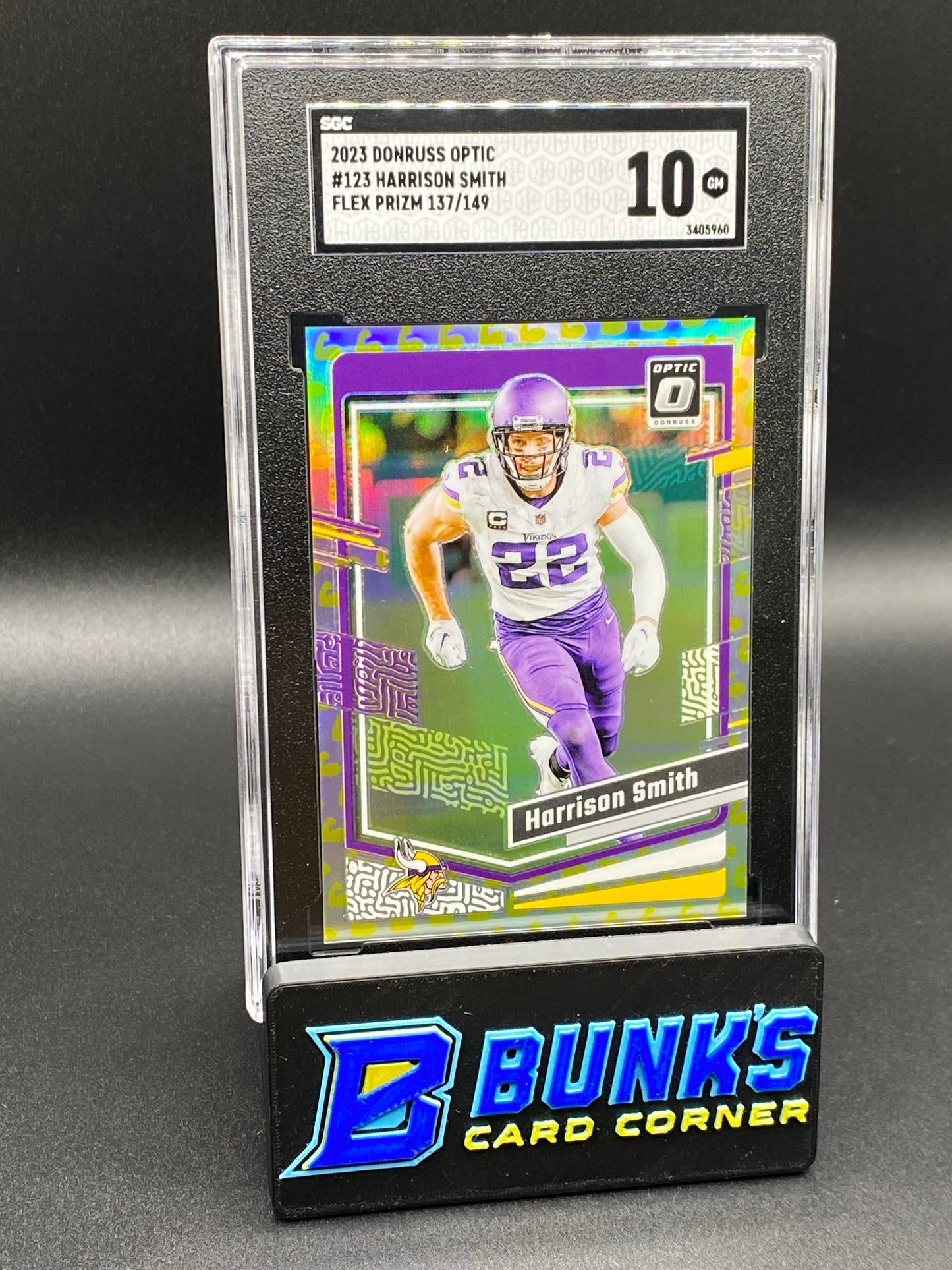 2023 Harrison Smith Flex Prizm 137/149 SGC 10