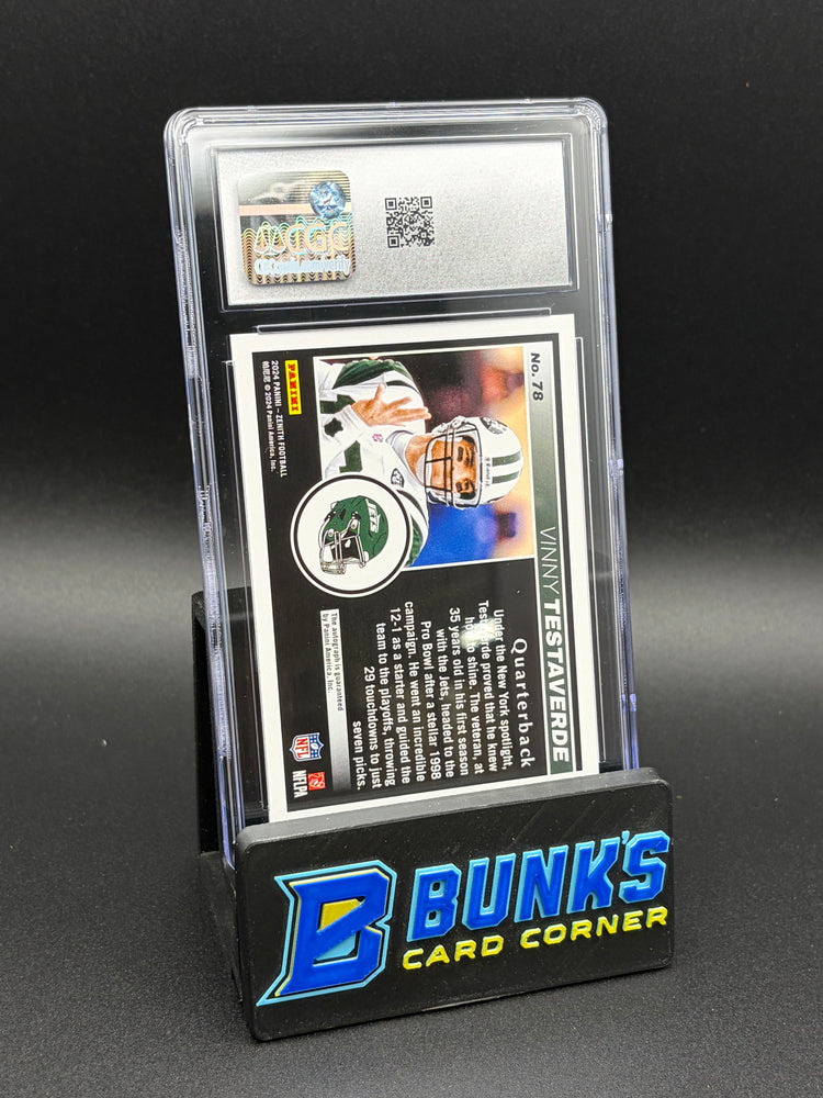 2024 Vinny Testaverde Red Zone Blue Auto Zenith CGC 10 Auto 10 23/25