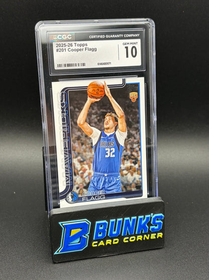 2025-26 Cooper Flagg Topps CGC 10 RC