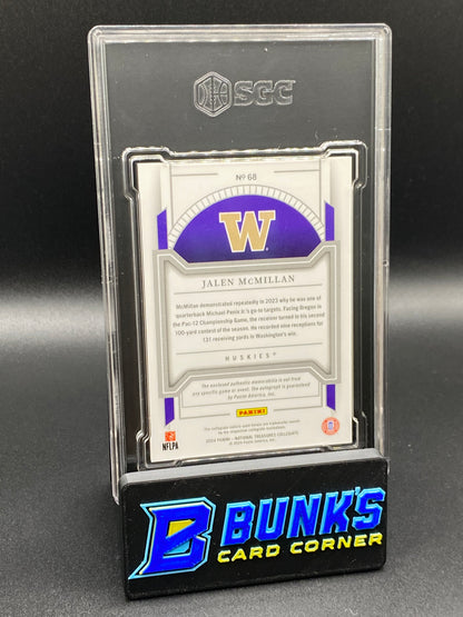 2024 Jalen McMillan College Material Sig. Silver 17/39 SGC 10/9.5