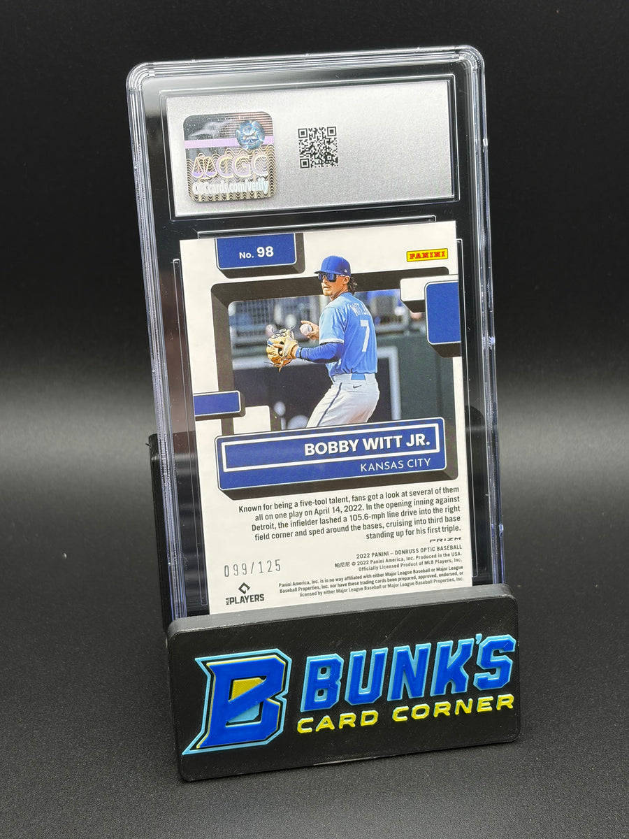 2022 Bobby Witt Jr Orange Donruss Optic CGC 9 RC 99/125