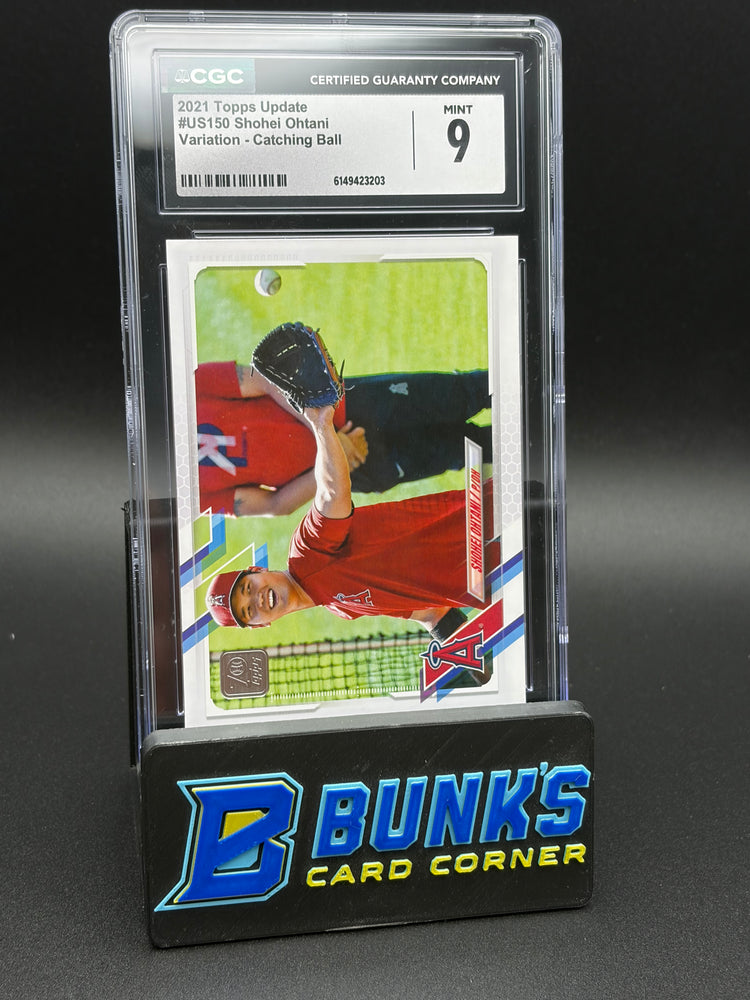 2021 Shohei Ohtani Variation Catching Ball Topps Update CGC 9