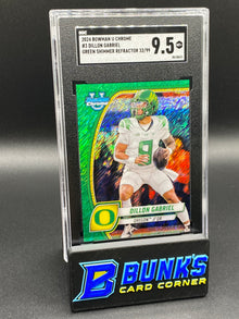 2024 Dillon Gabriel Green Shimmer Ref. 32/99 SGC 9.5