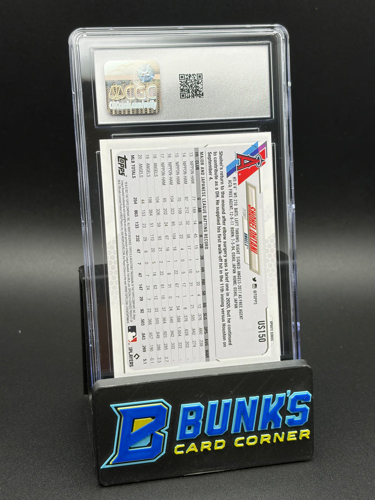 2021 Shohei Ohtani Variation Catching Ball Topps Update CGC 9