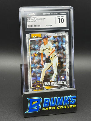 2026 Jacob Misiorowski Diamante Foil Topps CGC 10 RC