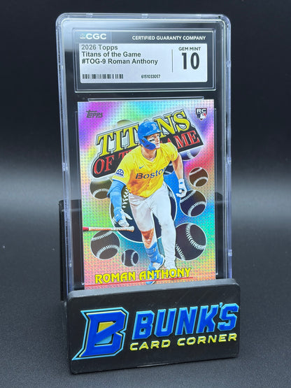 2026 Roman Anthony Titans of the Game Topps CGC 10 RC