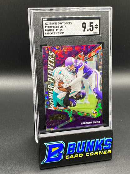 2023 Harrison Smith Power Players Cracked Ice 8/25 SGC 9.5
