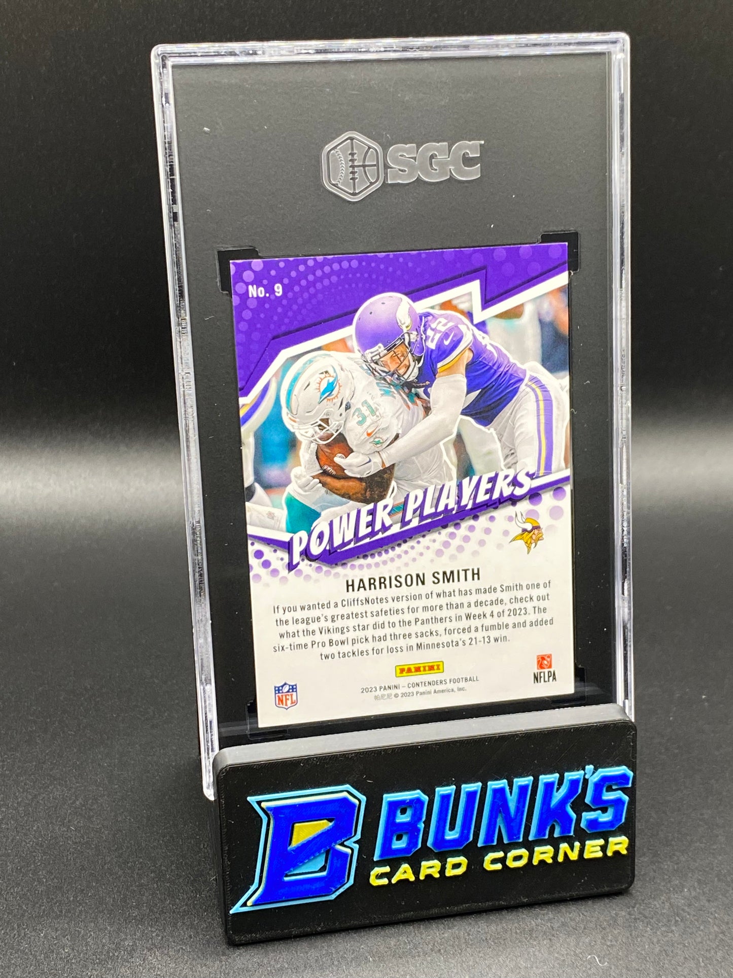 2023 Harrison Smith Power Players Cracked Ice 8/25 SGC 9.5