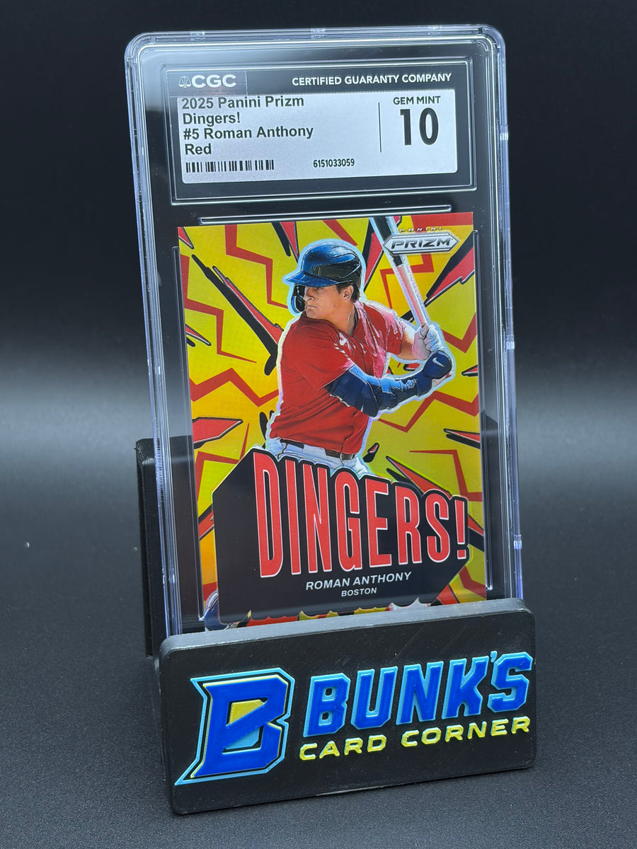 2025 Roman Anthony Red Dingers Prizm CGC 10