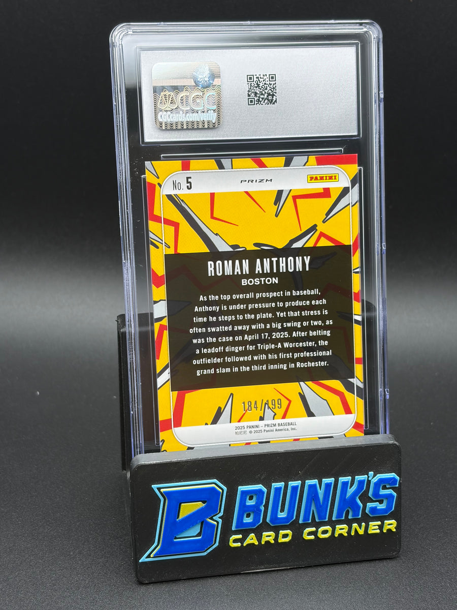 2025 Roman Anthony Red Dingers Prizm CGC 10