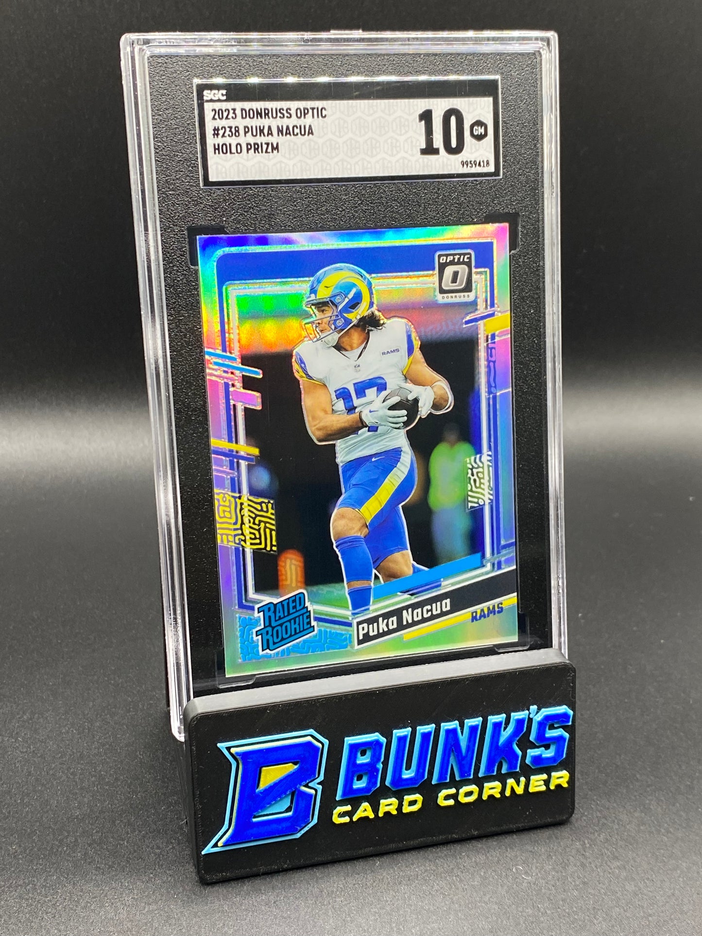 2023 Puka Nacua Holo Prizm SGC 10