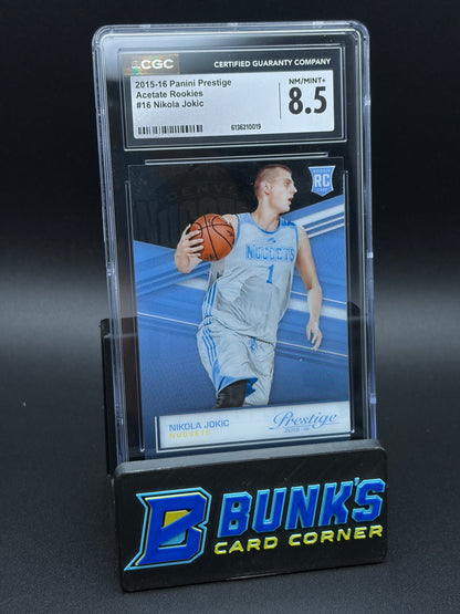 2015-16 Nikola Jokic Acetate Rookies Panini Prestige CGC 8.5 RC