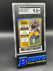 2023 George Pickens Week 18 Ticket 14/18 SGC 9.5