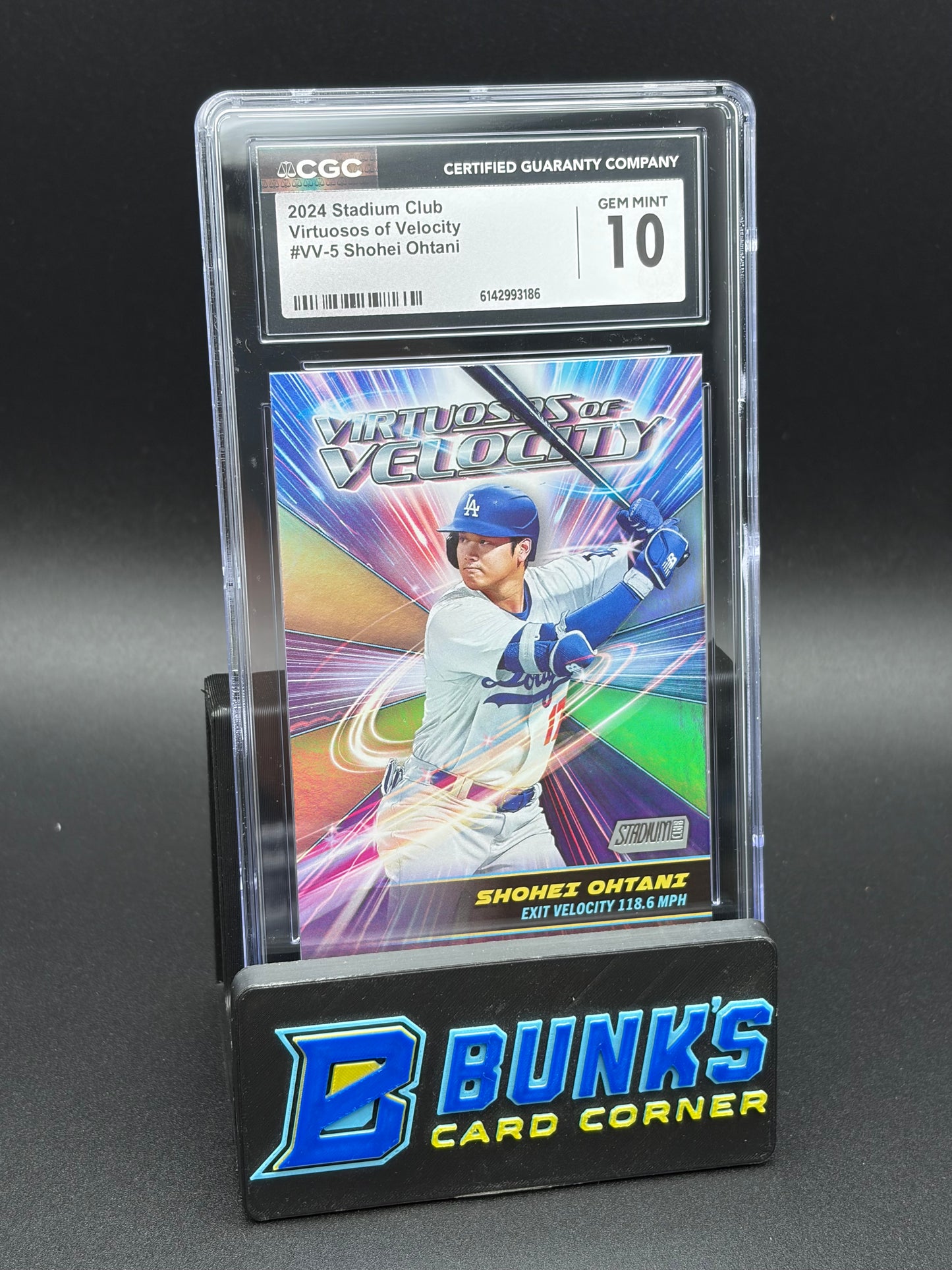 2024 Shohei Ohtani Virtuosos of Velocity Stadium Club CGC 10