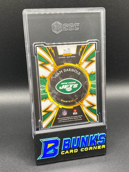 2019 Sam Darnold Sparks Materials Tie-Dye Prizm 2/25 SGC 9.5