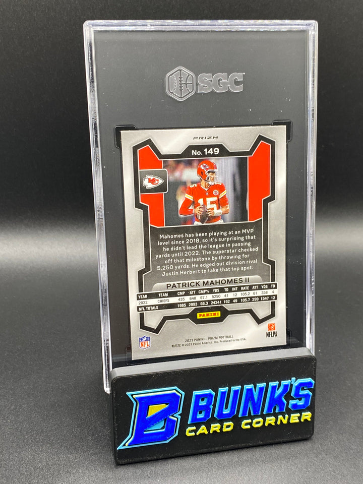 2023 Patrick MaHomes II Disco Prizm SGC 9.5
