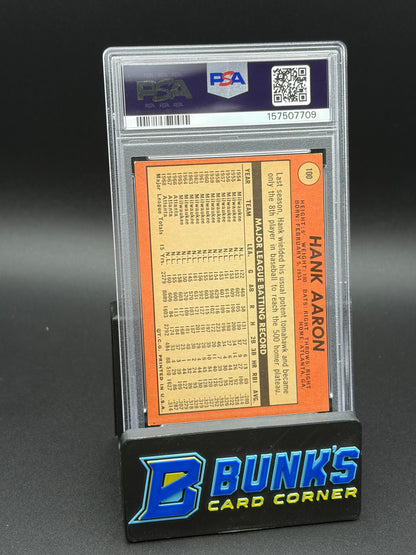1969 Hank Aaron Topps PSA 4