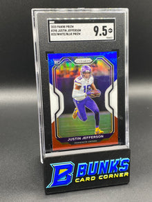 2020 Justin Jefferson Red/White/Blue Prizm SGC 9.5