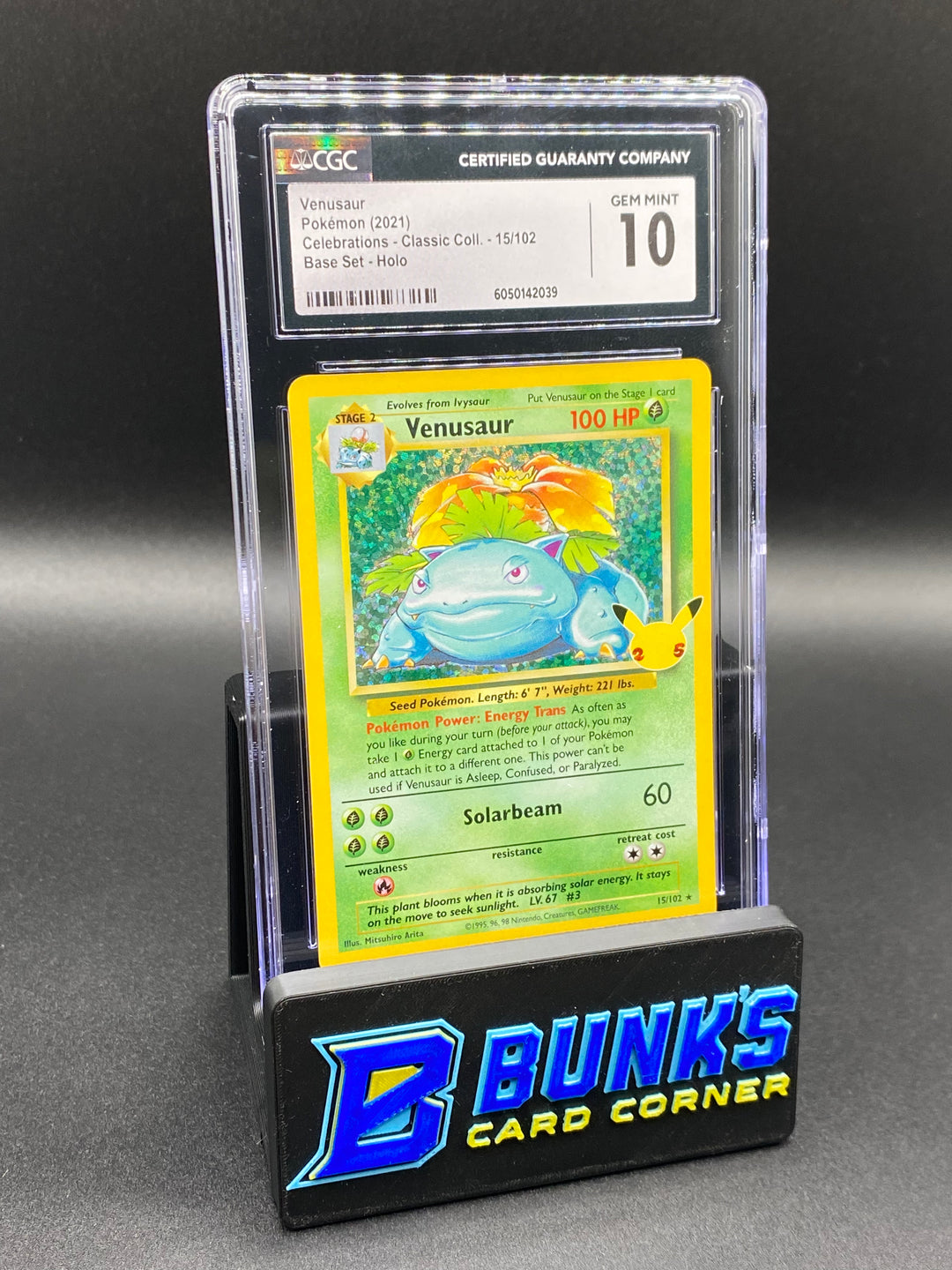 2021 Venusaur Holo Celebrations CGC 10