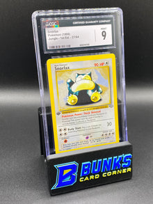 1999 Snorlax 1st Edition Jungle CGC 9