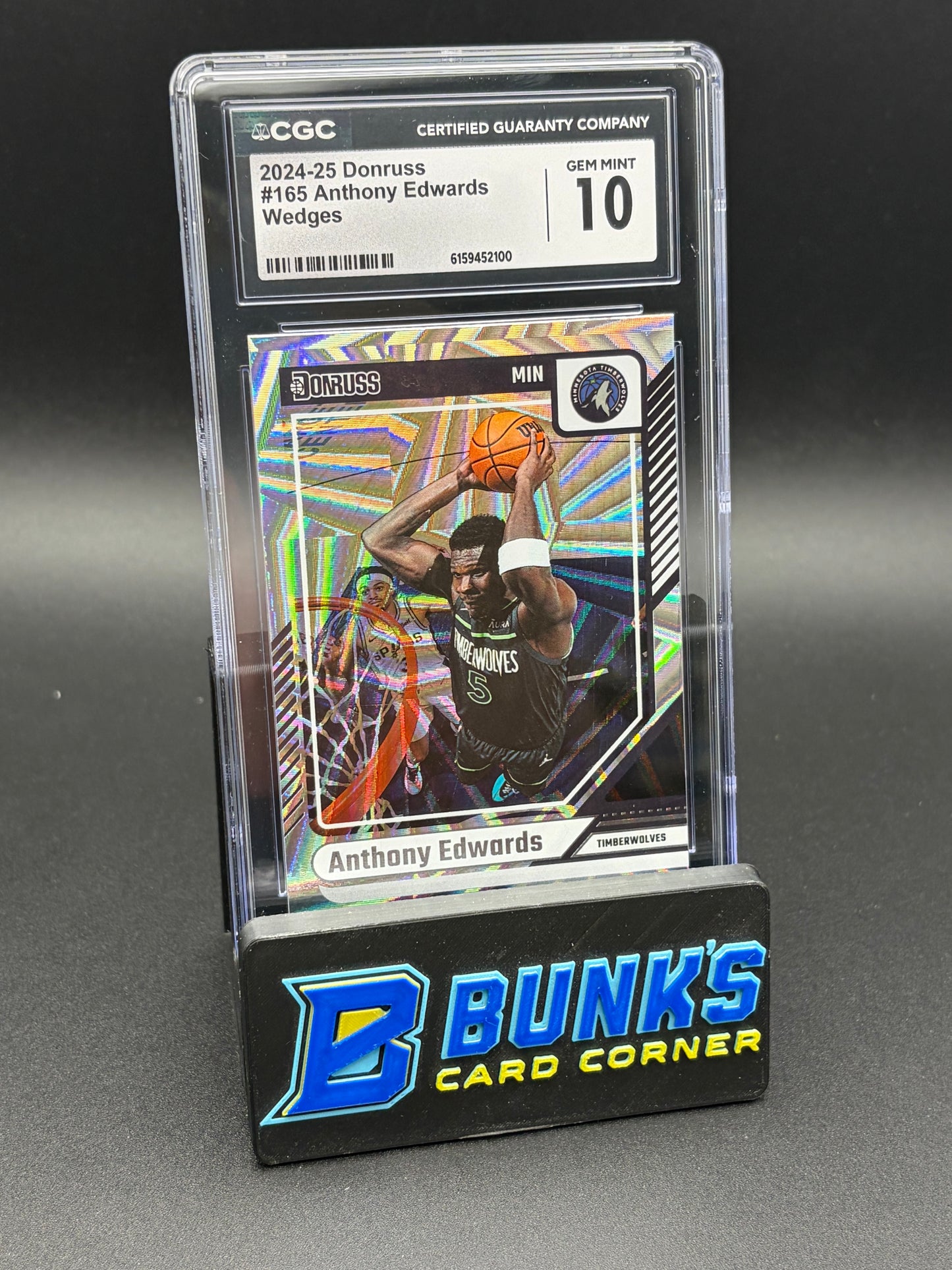 2024-25 Anthony Edwards Wedges Donruss CGC 10