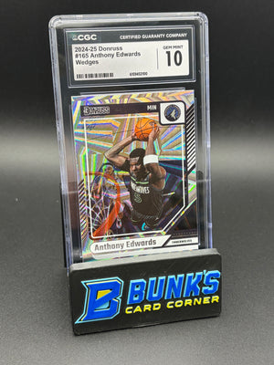2024-25 Anthony Edwards Wedges Donruss CGC 10
