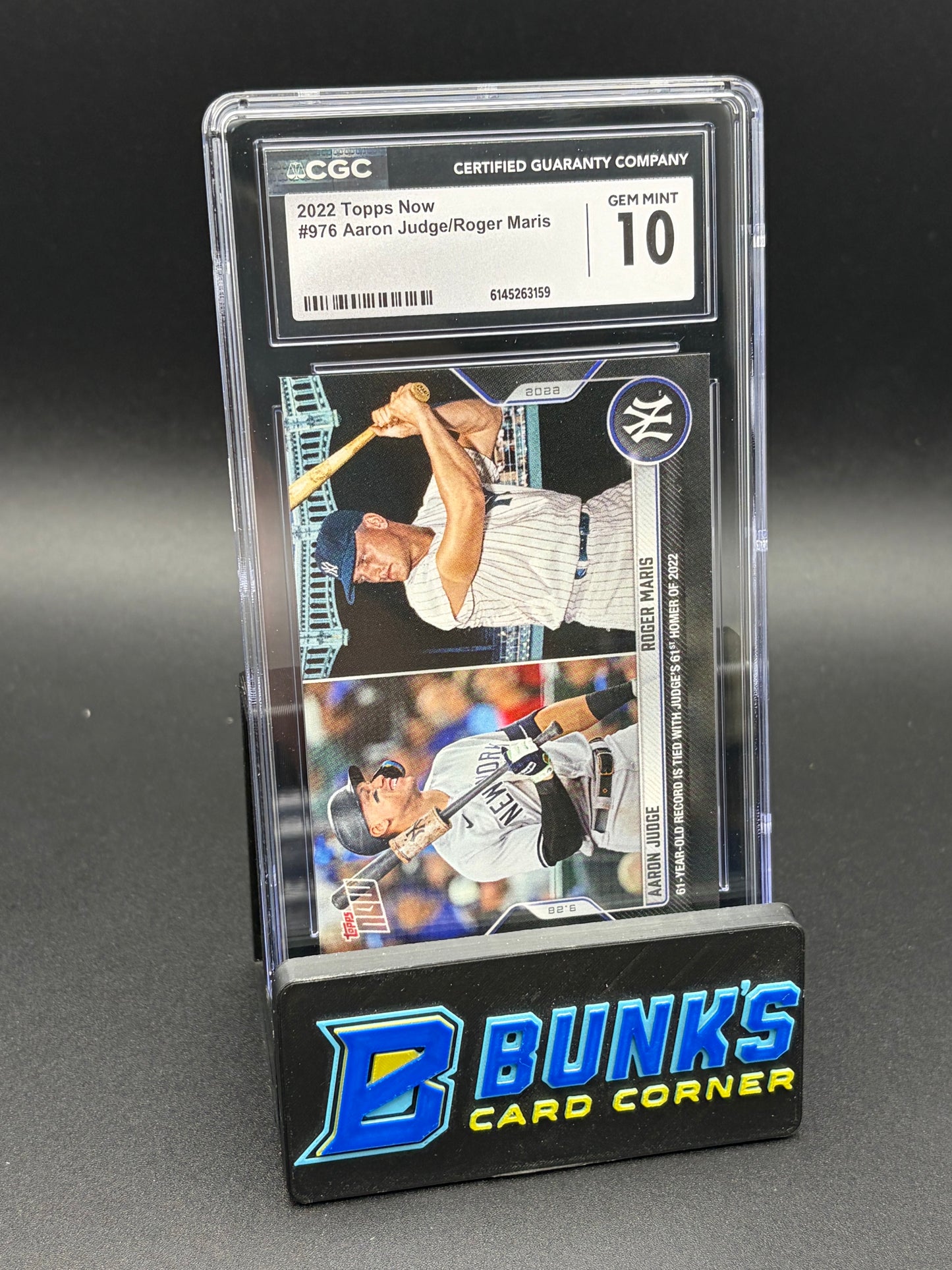 2022 Aaron Judge & Roger Maris Topps Now CGC 10