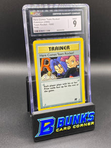 2000 Here Comes Team Rocket! Holo Team Rocket CGC 9