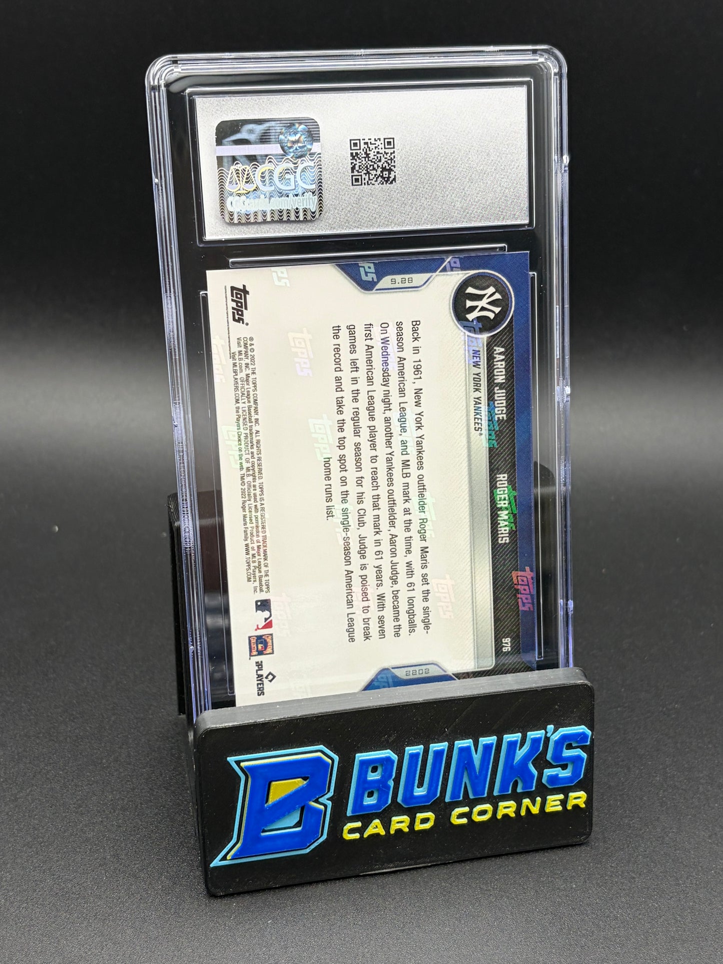 2022 Aaron Judge & Roger Maris Topps Now CGC 10