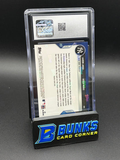 2022 Aaron Judge & Roger Maris Topps Now CGC 10