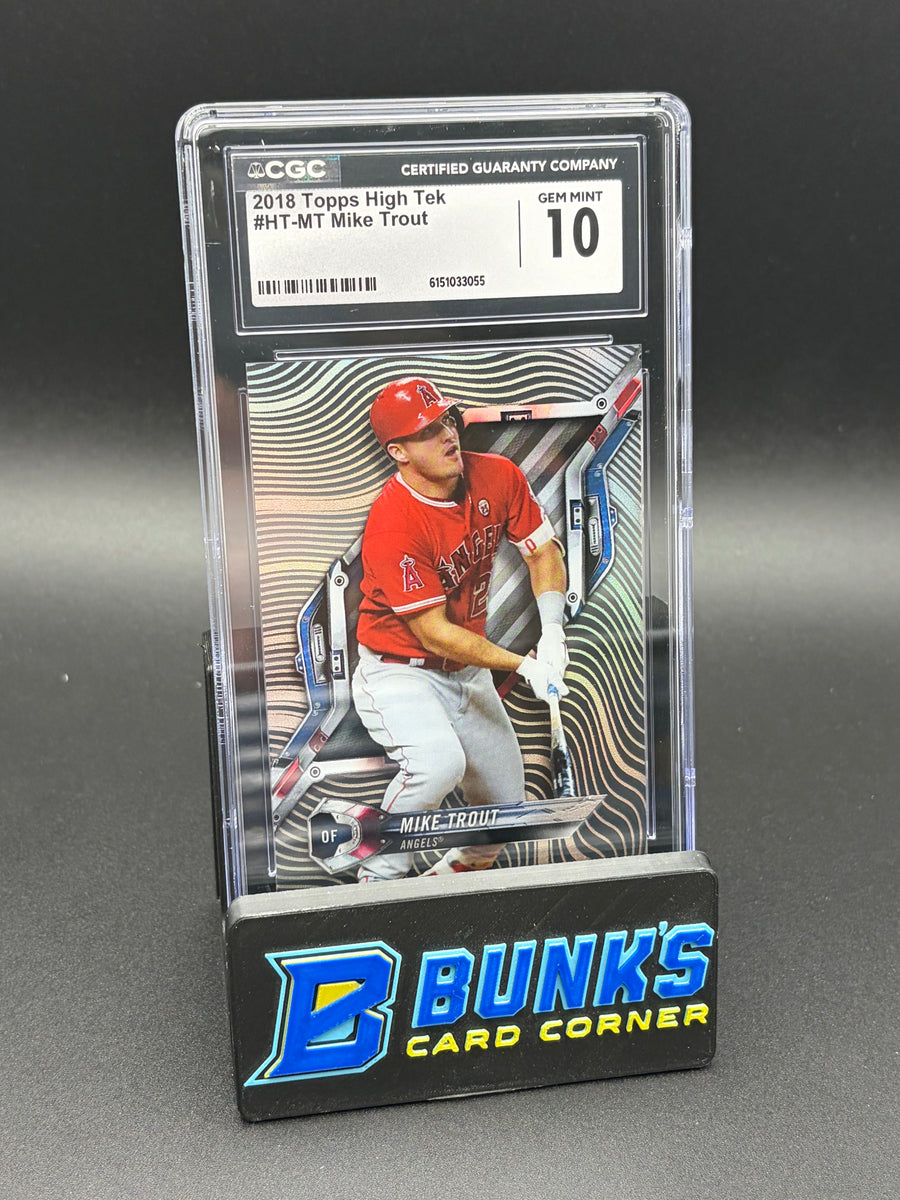 2018 Mike Trout Topps High Tek CGC 10