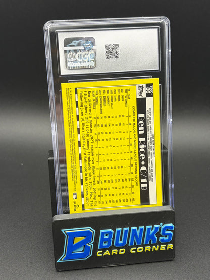 2025 Ben Rice '90 Silver Pack Topps CGC 10 RC