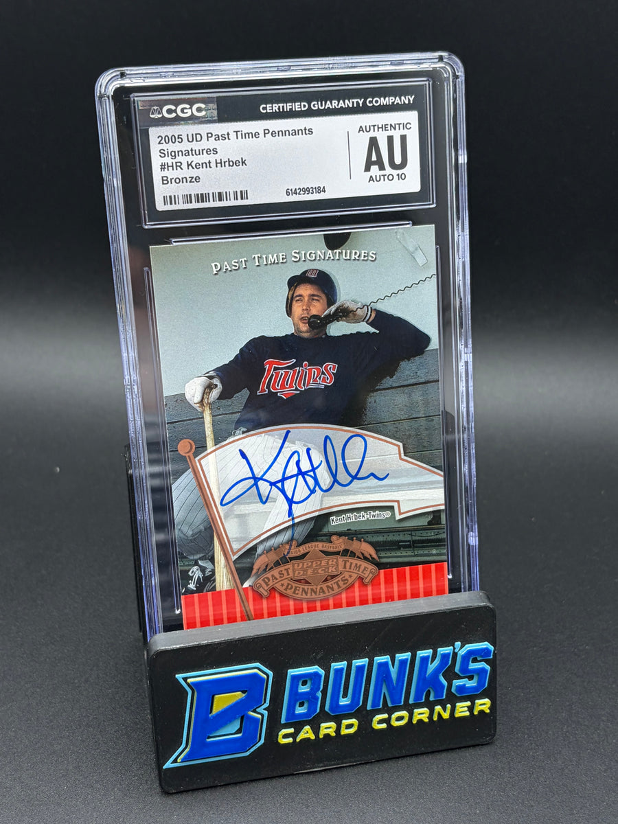 2005 Kent Hrbek Bronze Signatures CGC AU Auto 10