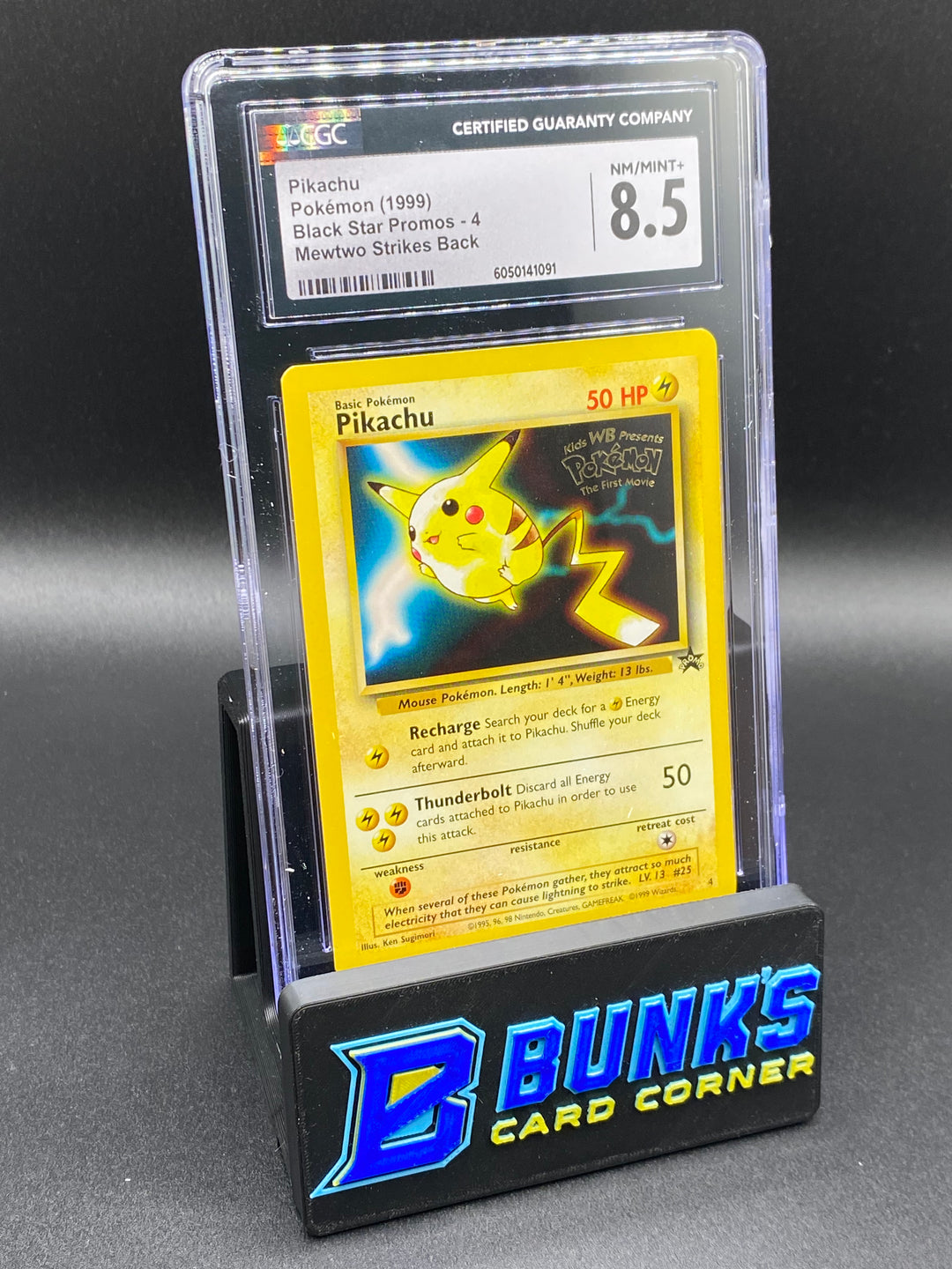 1999 Pikachu Movie Stamp Promo CGC 8.5